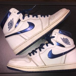 Jordan Retro 1 Metallic Blue Size 11